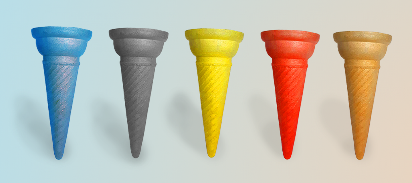 Ice cream biscuits cone