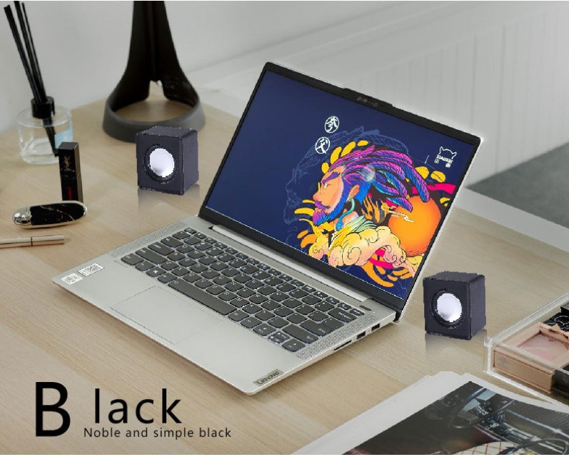 Multimedia Desktop Laptop Home Stereo Mini Wired Speaker