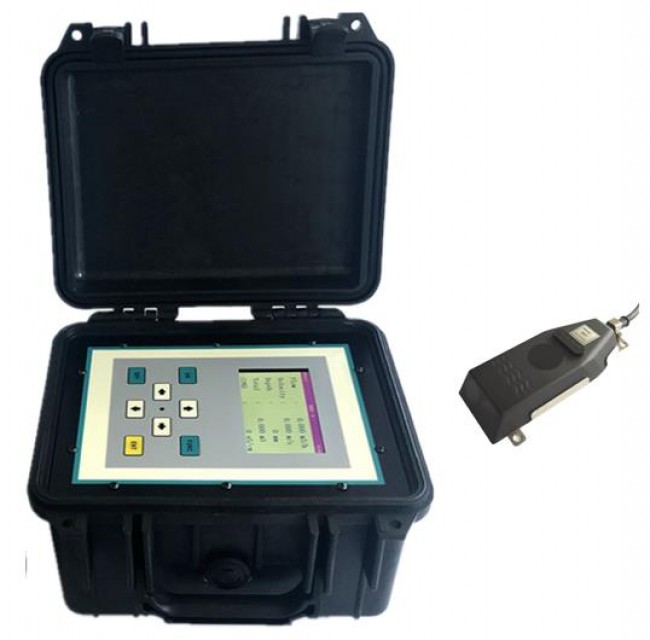 Partially Filled Pipe Portable Doppler Flow Meter for Stream - Efficient Flow Calculation & Measurement
