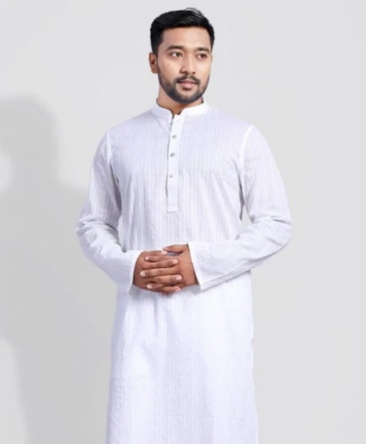 Smart Fashionable Slim Fit Panjabi - Stylish Comfort for the Modern Wardrobe