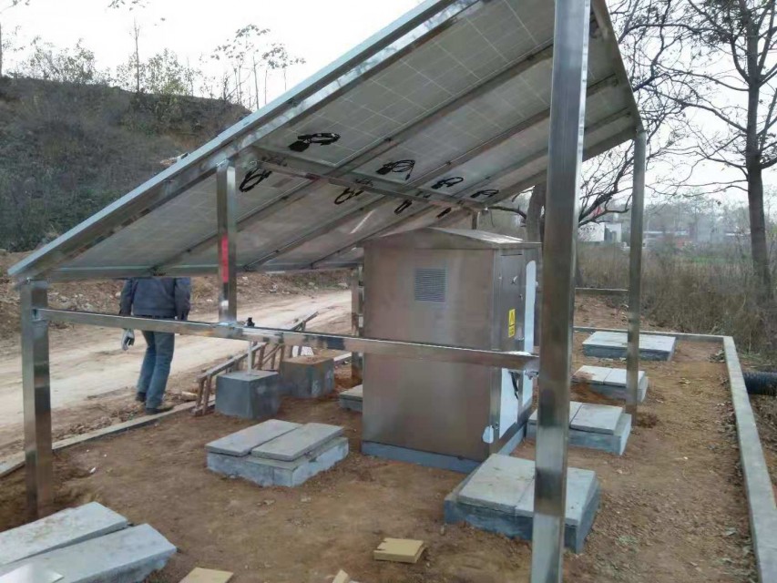 Integrated solar energy rural domestic sewage treatment equipment