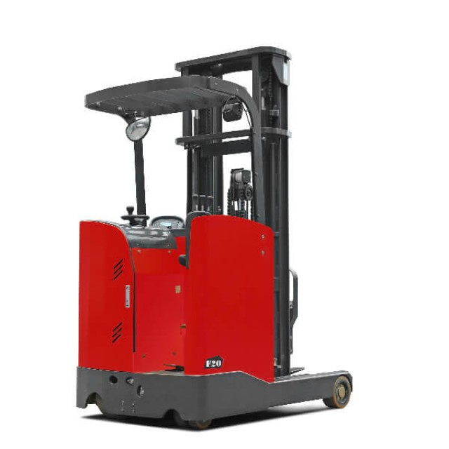 FORK FOCUS Stand-on Reach Truck - High-Quality Material Handling Equipment