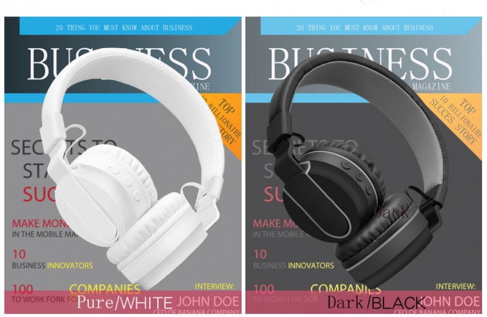 Wireless Bluetooth heavy bass folding headphones