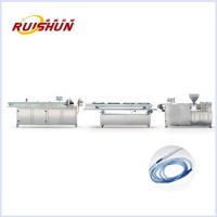 Medical connecting catheter extrusion line