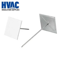 Self adhesive insulation pins