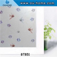 BT851 PVC frosted privacy self-adhesive decorative film