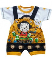 Colorful Cotton Baby Dungarees