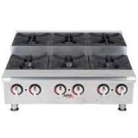 APW WYOTT GHPS-6I STEP-UP SIX BURNER COUNTERTOP RANGE