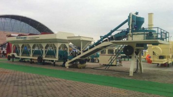 Efficient and Compact Mobile Concrete Batching Plant - Two Chassis