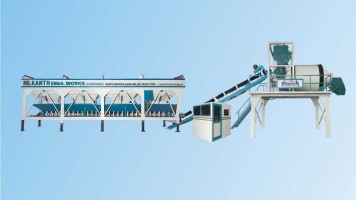 Stationary Concrete Batching Plant - Reversible Drum Mixer