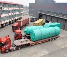 China ZJN rotary dryer kills 100+ tons of medicine residues per day