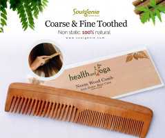 Neem Comb - Coarse & Fine Toothed