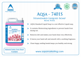 Rose Pink Liquid Soap - AQSA 7401S: Quality Bulk Supply