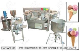 600PCS/H Commercial Waffle Cone Machine - Stainless Steel - GELGOOG