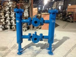 Industrial Filter with 3-Way Ball Valve - High-Quality Duplex Strainer