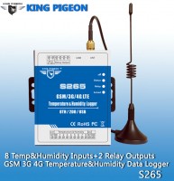 S265 GSM/3G/4G Temp&Humidity Monitoring Alarm（8T&H+2DO）
