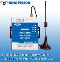 S266 GSM/3G/4G Temperature Data Logger（8T+2DO）