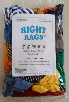 RIGHT RAGS/Multi color wiping rags / T-shirt rags/