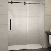 Frameless commercial hotel 10mm clear tempered glass sliding shower do