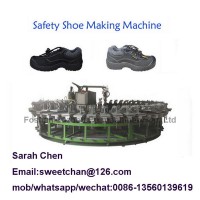 PU bi-density safety shoe and labor boots making machine