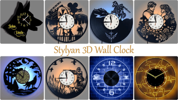 3D Custom LED wall clock
