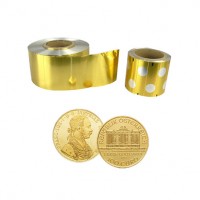 Golden aluminium foil for chocolate coins wrapping