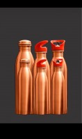 Copper Water Bottle - Pure Copper 1L BPA-Free Flask