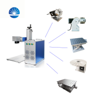 Fiber laser marking machine for metal plastic pvc 20/30/50/100w