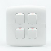 Simple design high quality 4 gang switch
