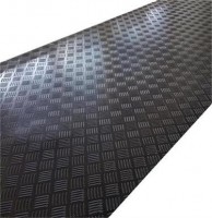Slip-Resistant Checker Rubber Flooring - Reliable Safety Solution