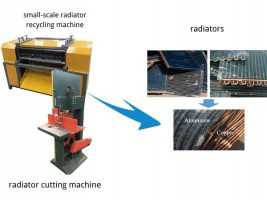 Efficient Radiator Recycling Machine - High-Speed Stripping for Copper Tubes and Aluminum Foils
