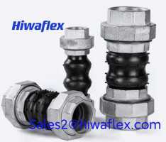 Twin sphere union rubber expansion joint