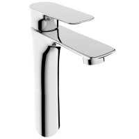 Brass faucet single lever hot/cold water deck-mounted basin mixer
