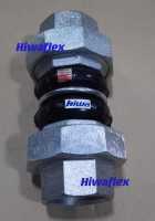 Twin sphere union rubber expansion joint