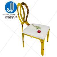 Gold Stainless Steel Metal Wedding Chair Dinning Event chairs