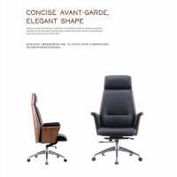 Leather Executive Office Chair Ergonomi Office Chairs with headrest
