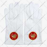 Masonic Royal Arch Past High Priest White Cotton Gloves
