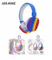 Simple and lovely Rainbow Bluetooth stereo headphones
