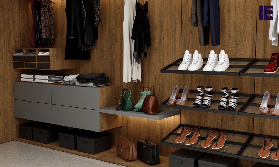 Wardrobe with Shoe Rack | Top of Wardrobe Storage