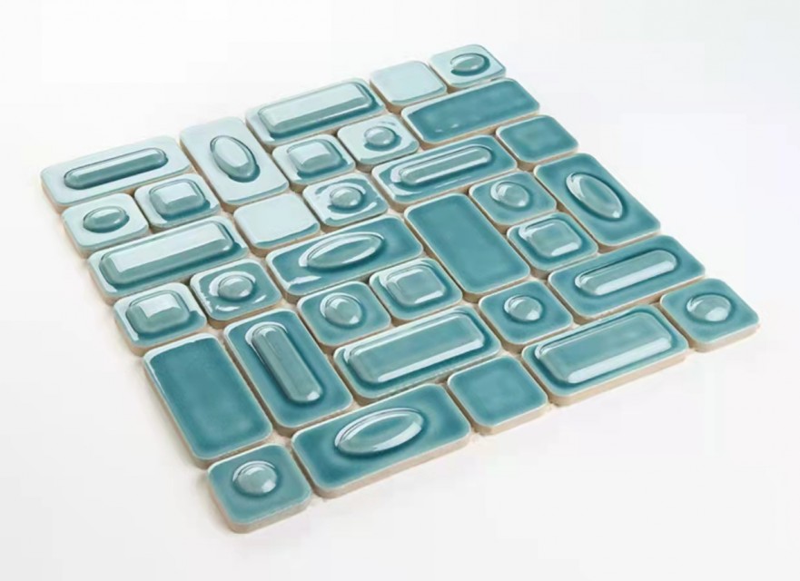 Ceramic mosaic tile
