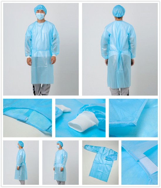 Disposable Isolation Gown, Coverall and Face shields