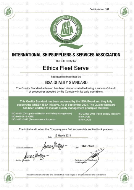 Ethics Fleet Serve