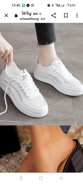 Buy Requirement - Female sneakers pure white