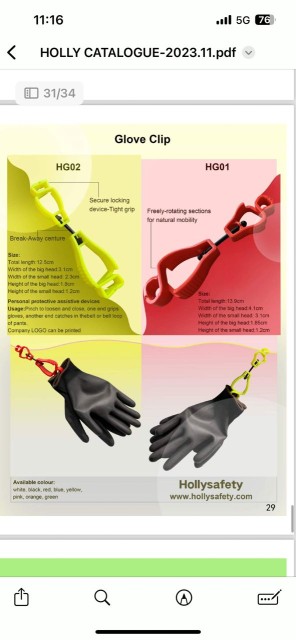 RFQ - Gloves clips