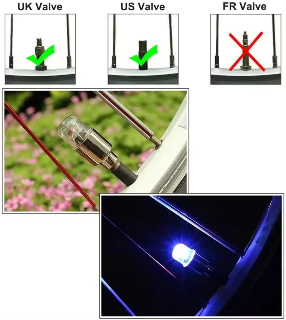 Purchase Requirement - Car Tire LED Lights Bicycle Tire Valve Cap Lighting Motorcycle