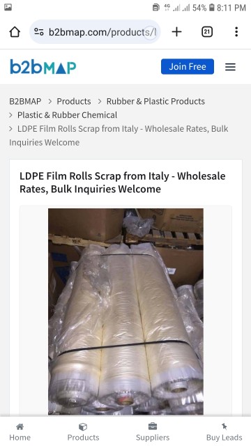 Buy Requirement - LDPE Film Roll Scrap